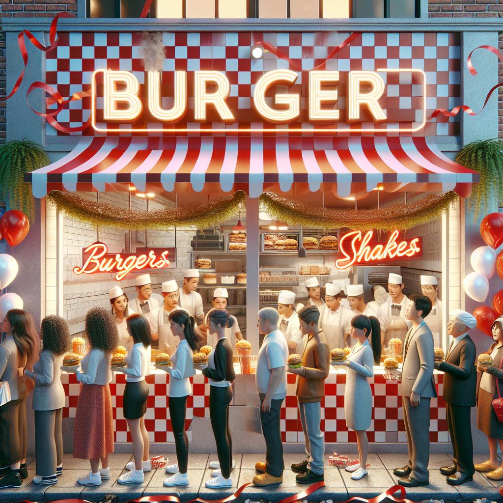 Burger joint grand opening