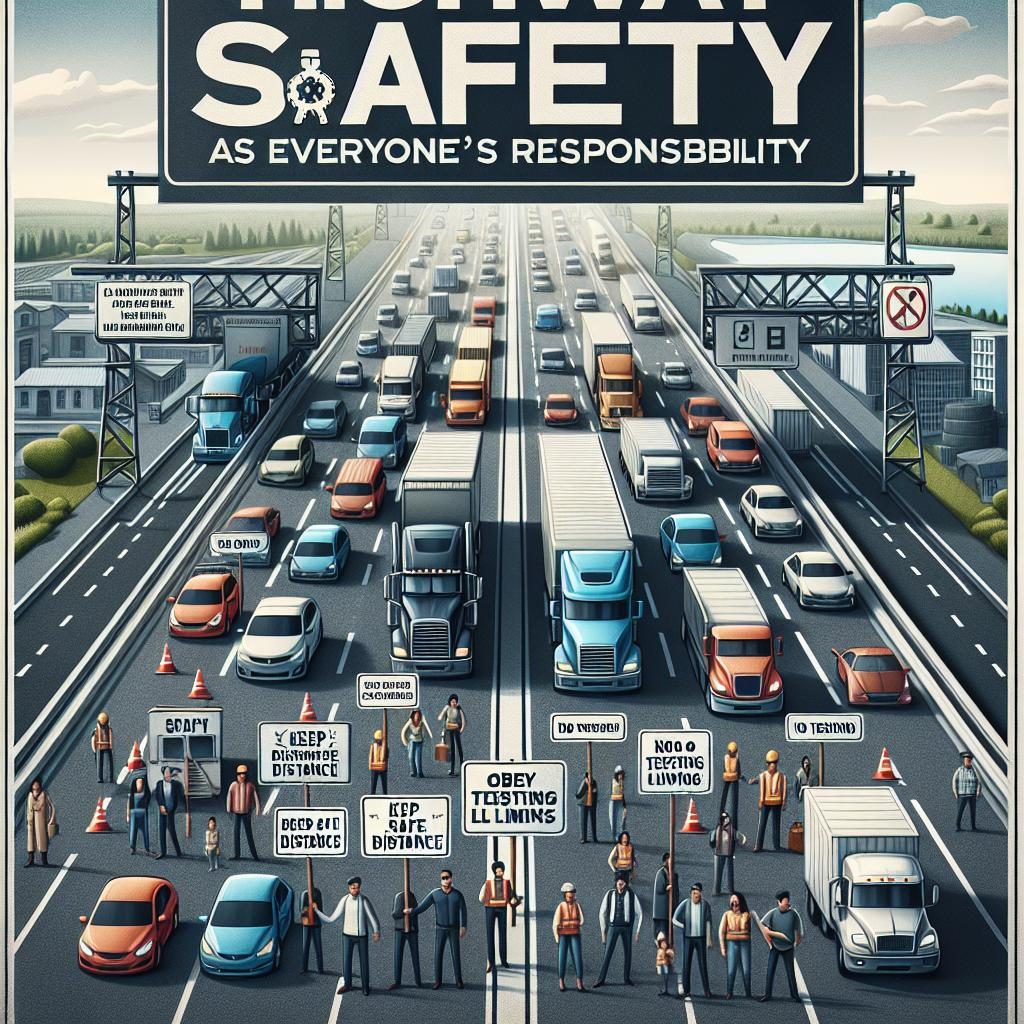 Highway safety awareness poster