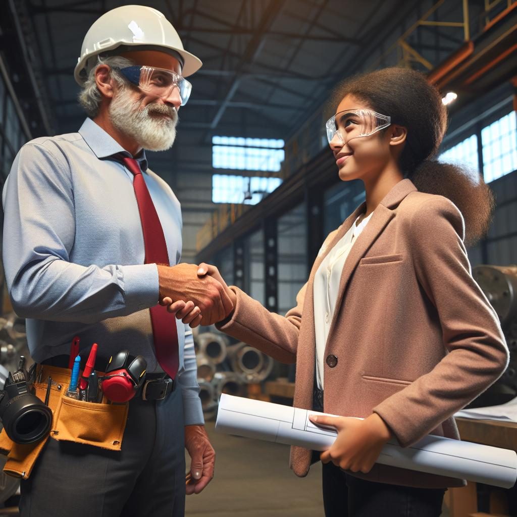 Engineering mentorship connection handshake