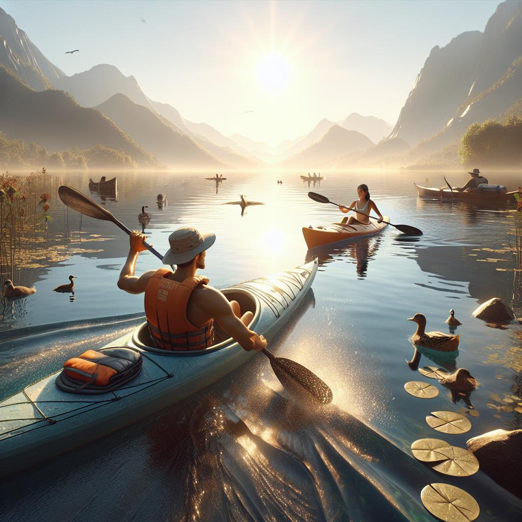 Summer kayaking image idea