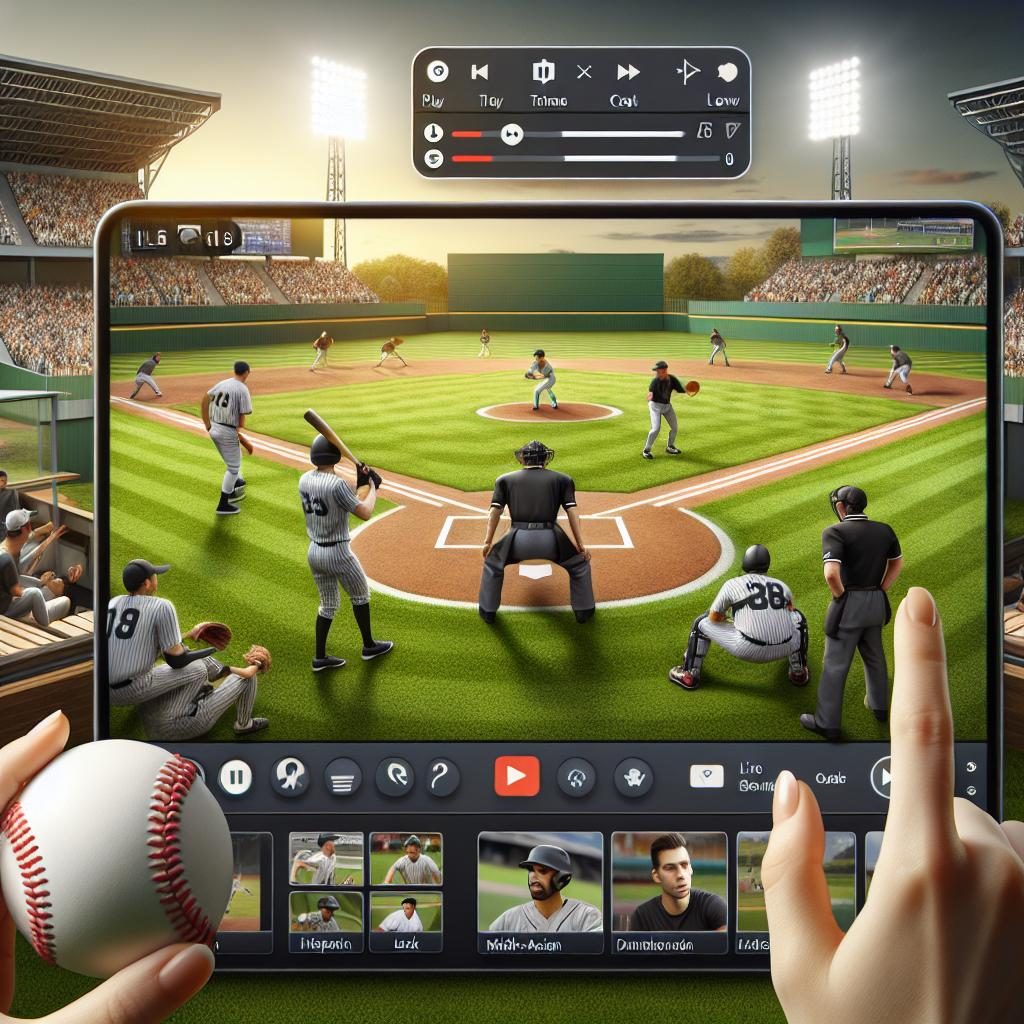 Baseball game live streaming.