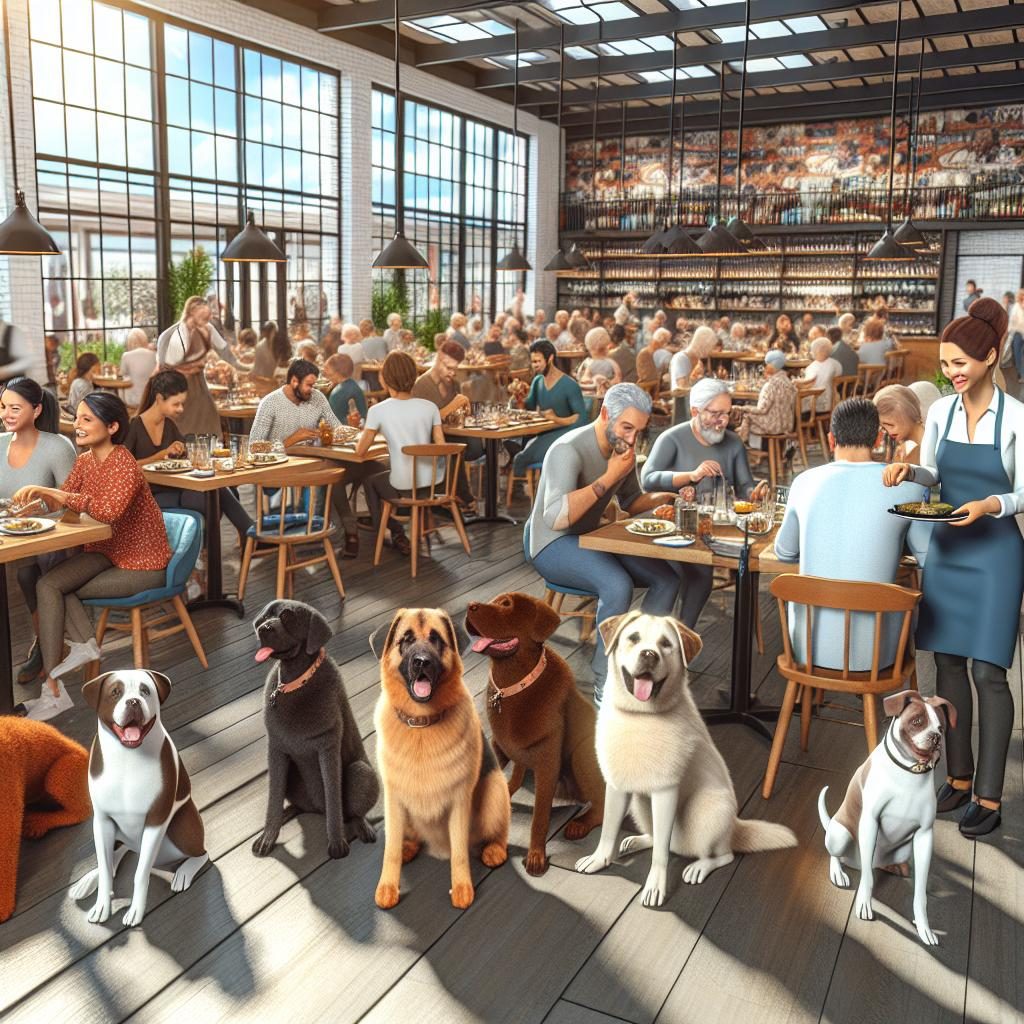 Dog-friendly restaurant scene