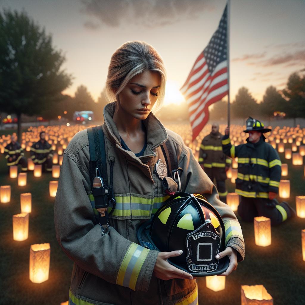 Firefighter memorial tribute event