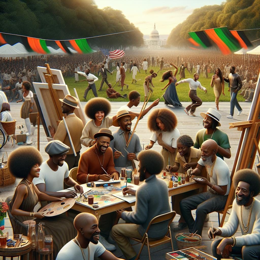 Black artists celebrating Juneteenth.