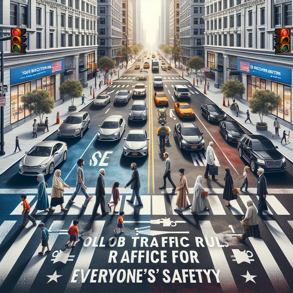 Traffic safety campaign poster