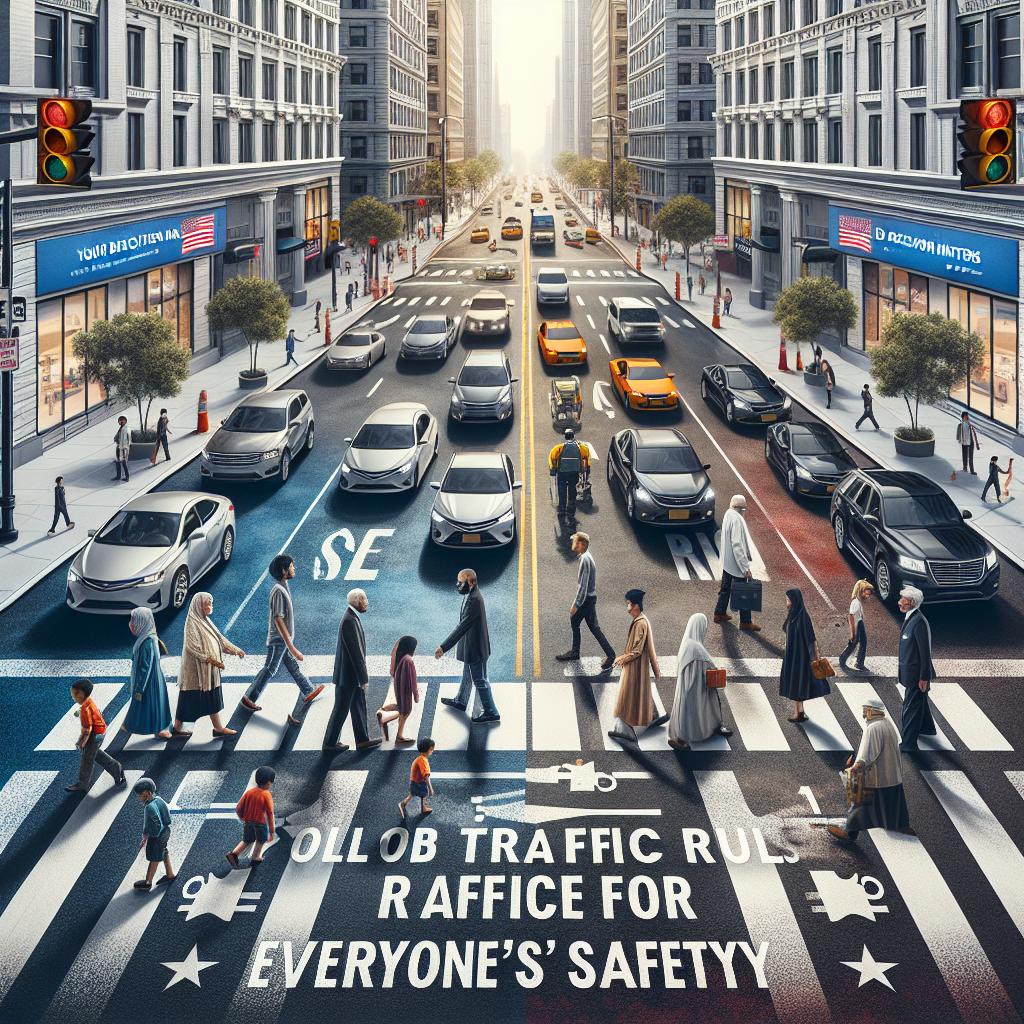 Traffic safety campaign poster