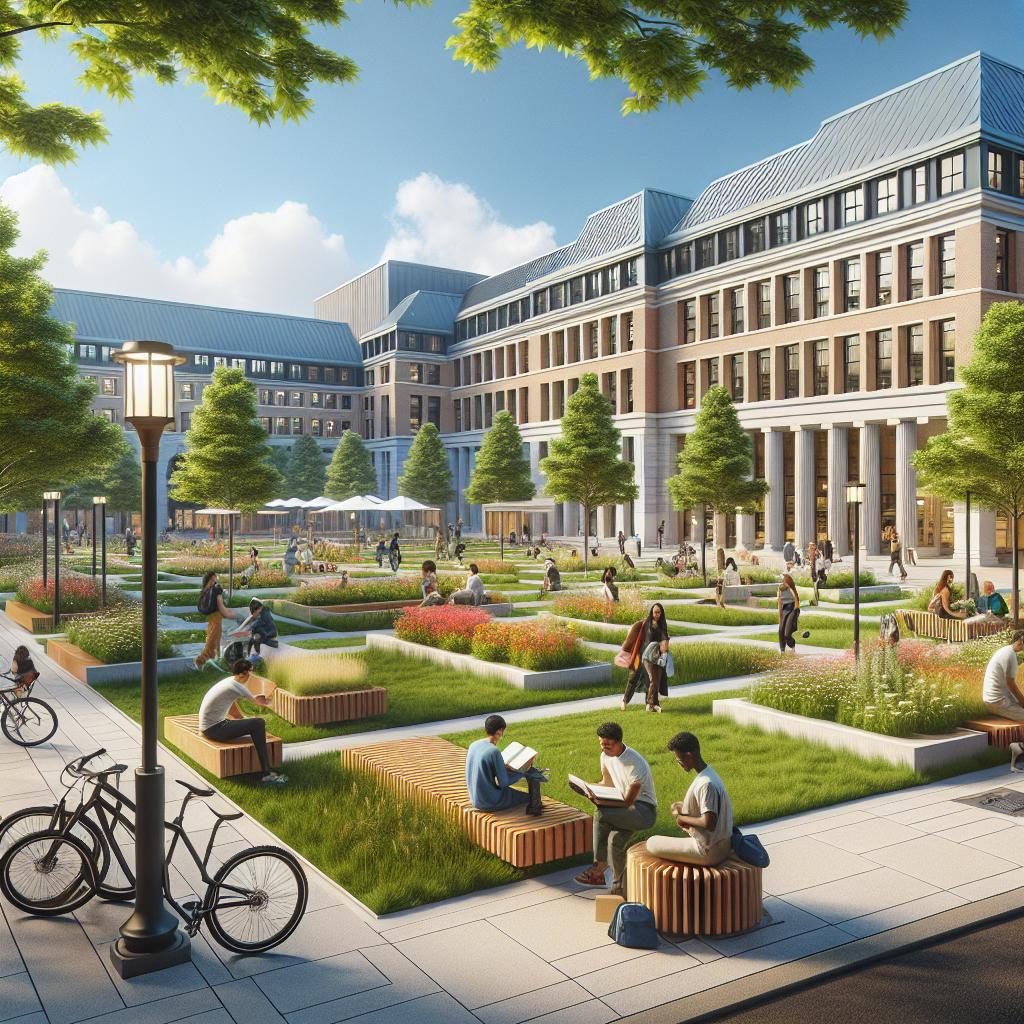 Campus renovation concept art.