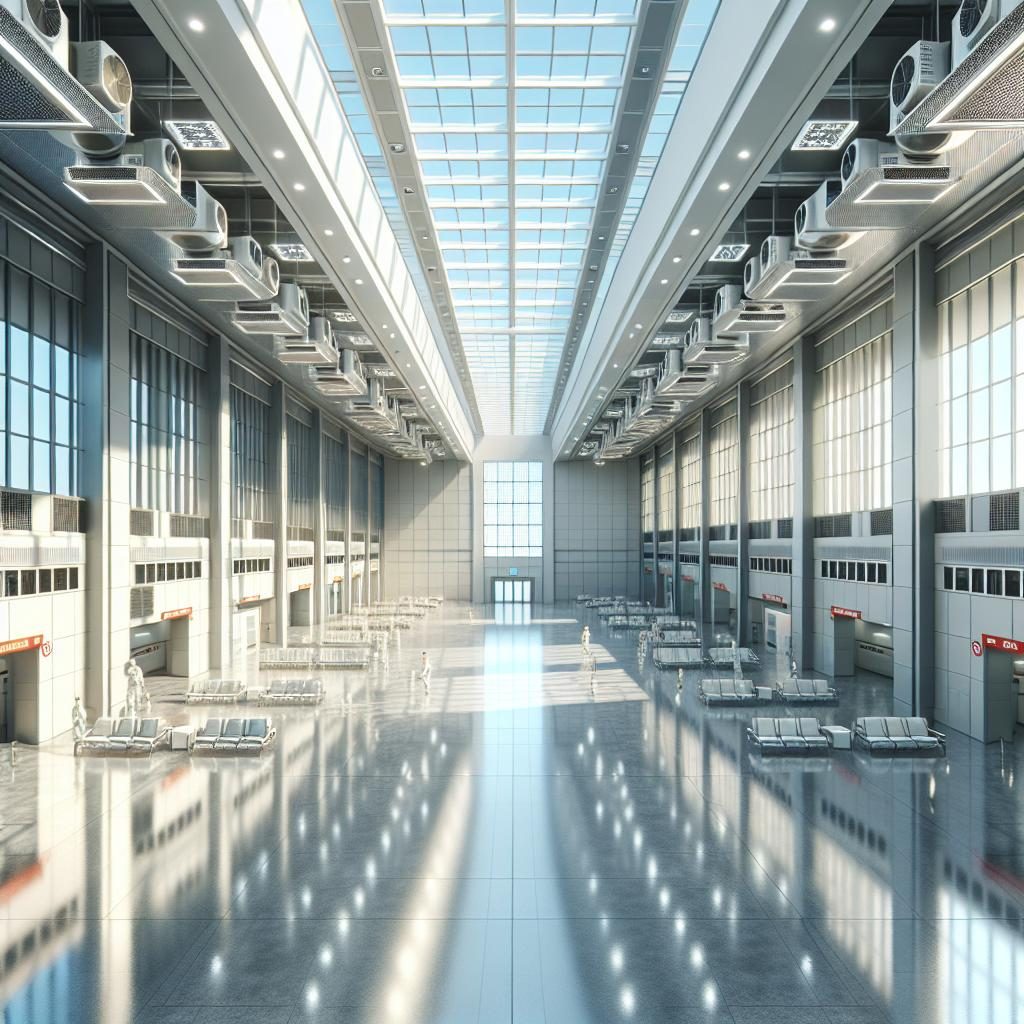 Empty cooling center building.