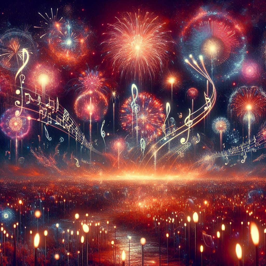 Fireworks extravaganza with music