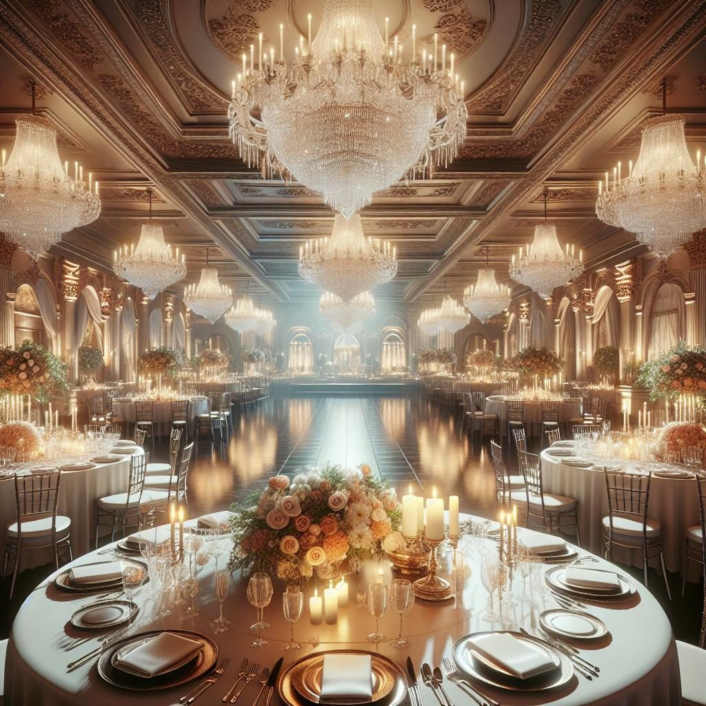 Elegant event venue ambiance