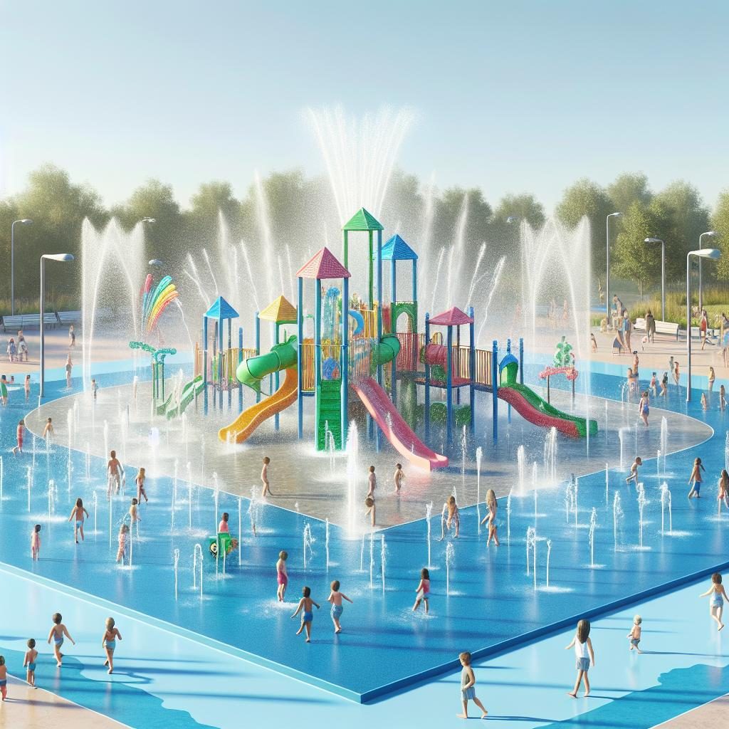 Splash pad expansion illustration