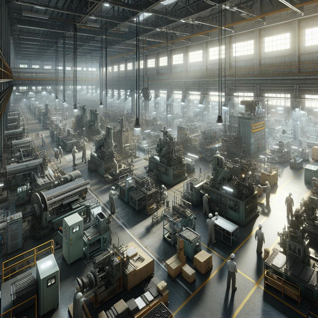 Industrial equipment production facility.