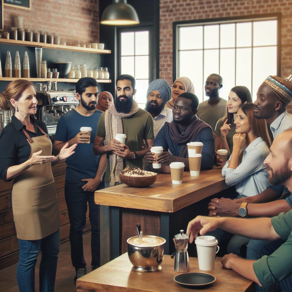 Coffee shop community engagement