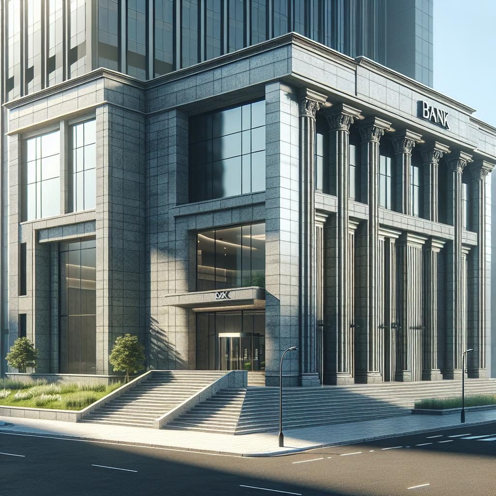 Bank building exterior design