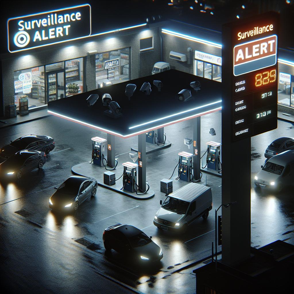 Gas Station Surveillance Alert