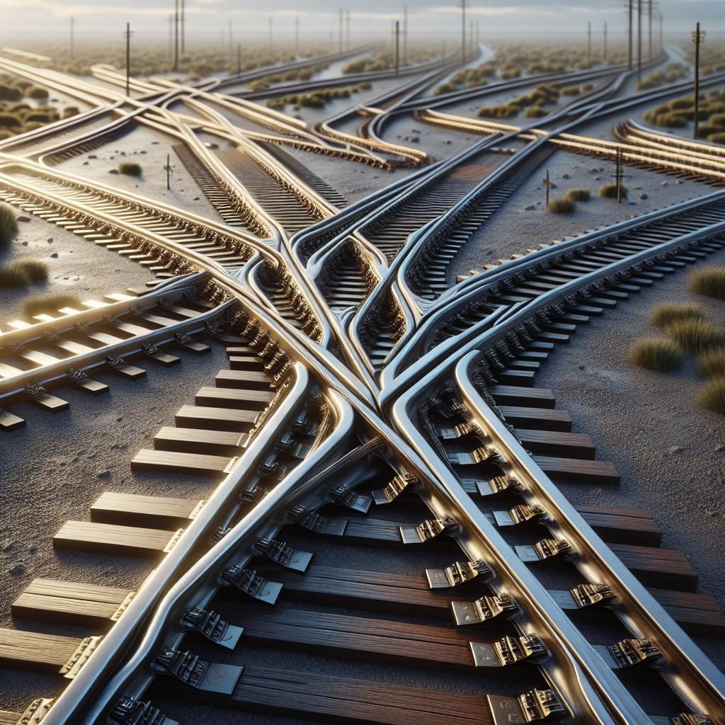 Train Tracks Intersection