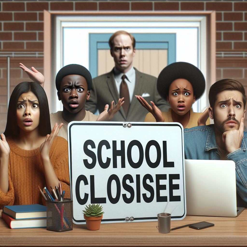 School Closure Sign