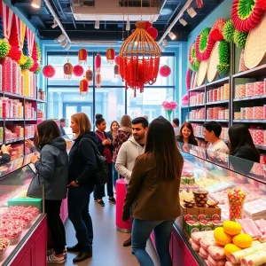 Influencer marketing in a Chicago candy shop