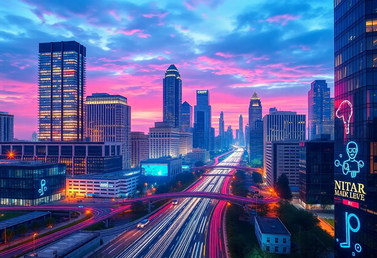 City of Atlanta with AI marketing elements