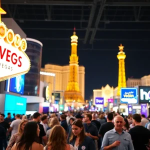 Attendees networking at the Las Vegas Marketing Event