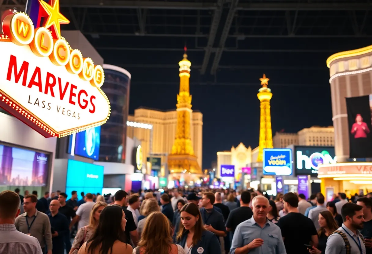 Attendees networking at the Las Vegas Marketing Event