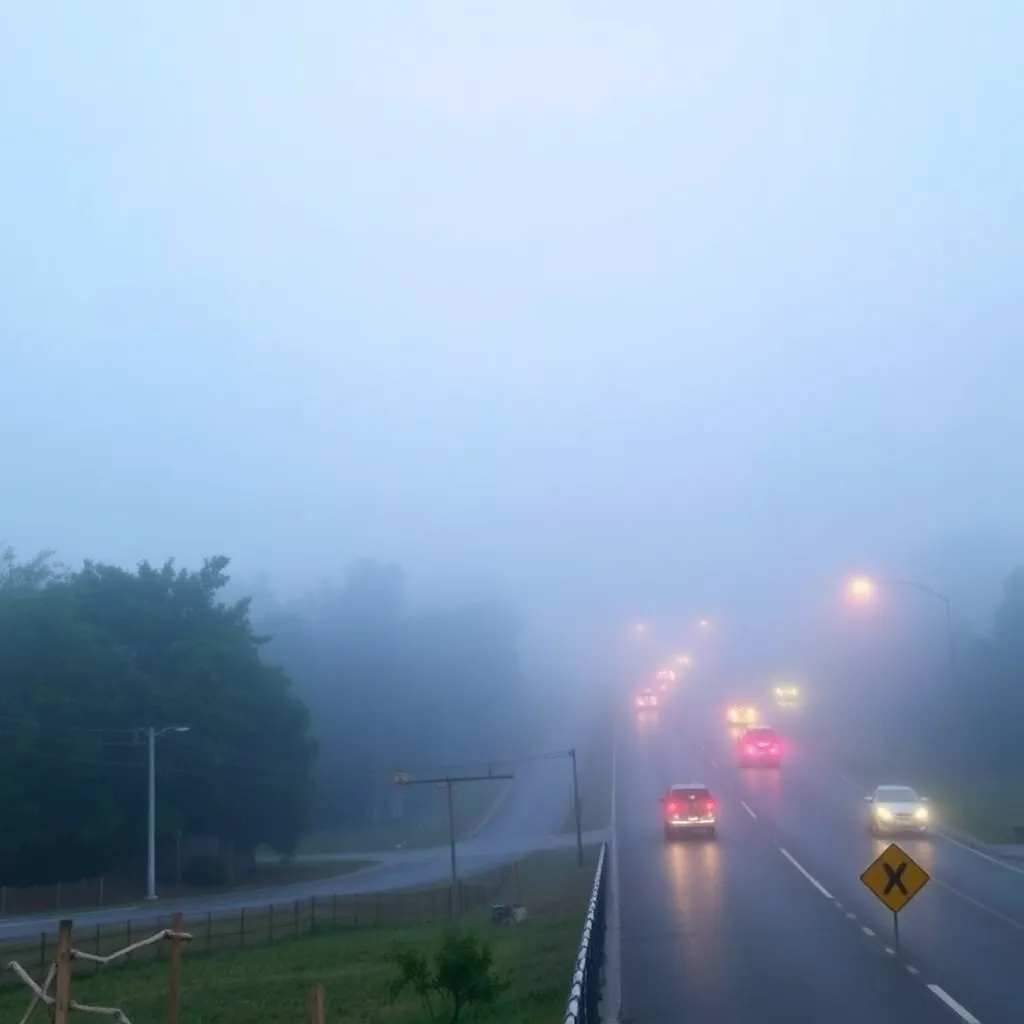 Greenville-Spartanburg Residents Advised to Exercise Caution Due to Persistent Dense Fog