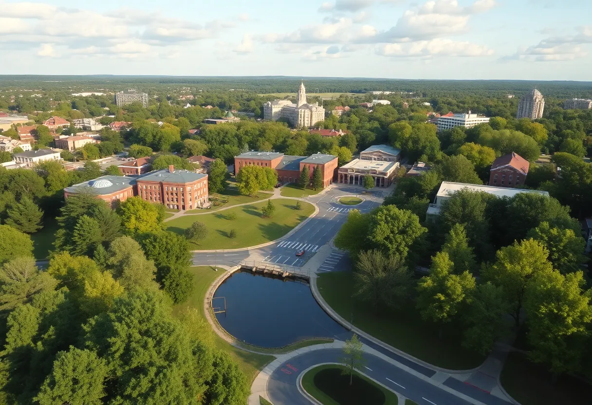 Landscape of Spartanburg showcasing sustainable initiatives.