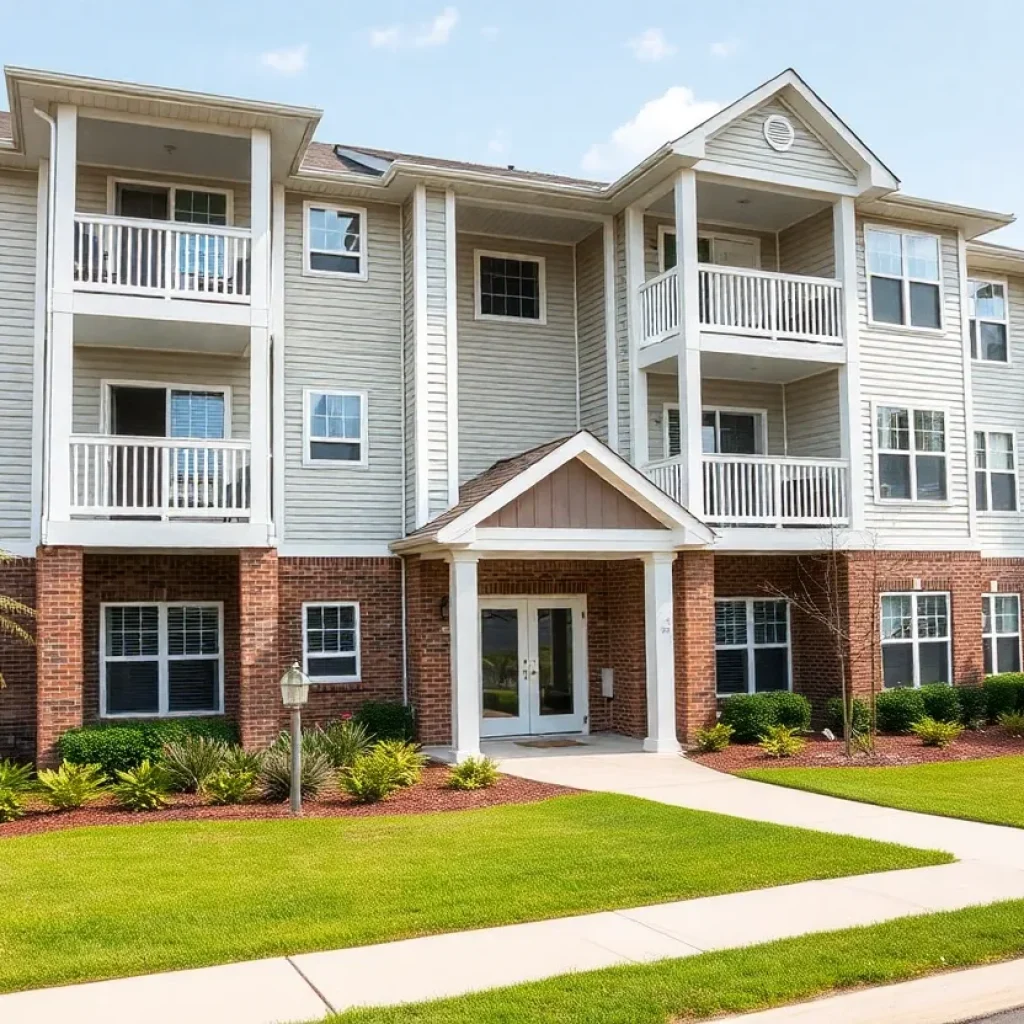 Renovated apartment complex in Upstate South Carolina