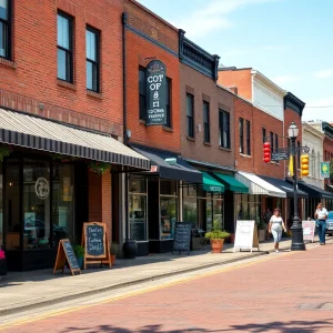 Downtown Spartanburg showcasing diverse small businesses.