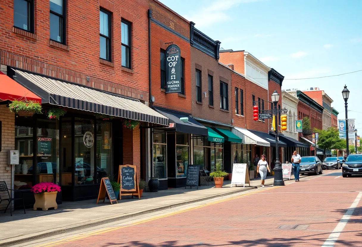 Downtown Spartanburg showcasing diverse small businesses.