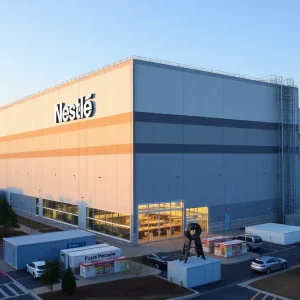 Nestlé USA factory in Gaffney South Carolina with modernization efforts