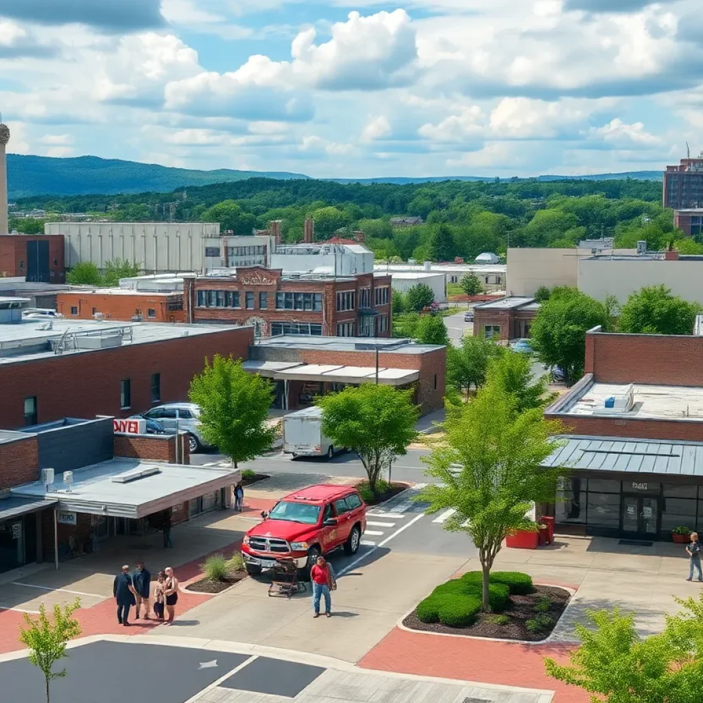 Cityscape of Spartanburg showcasing economic development