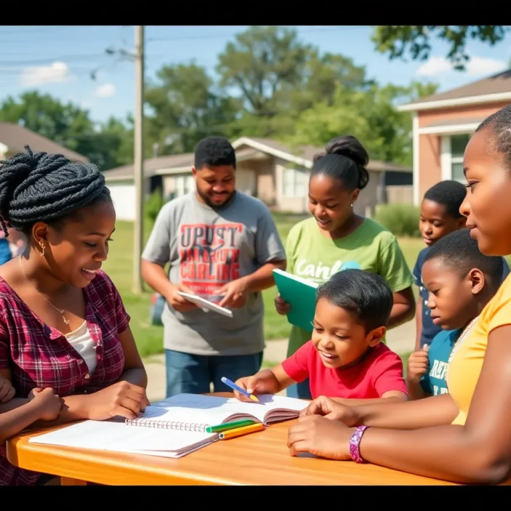 Families in Spartanburg's Southside engage in educational activities