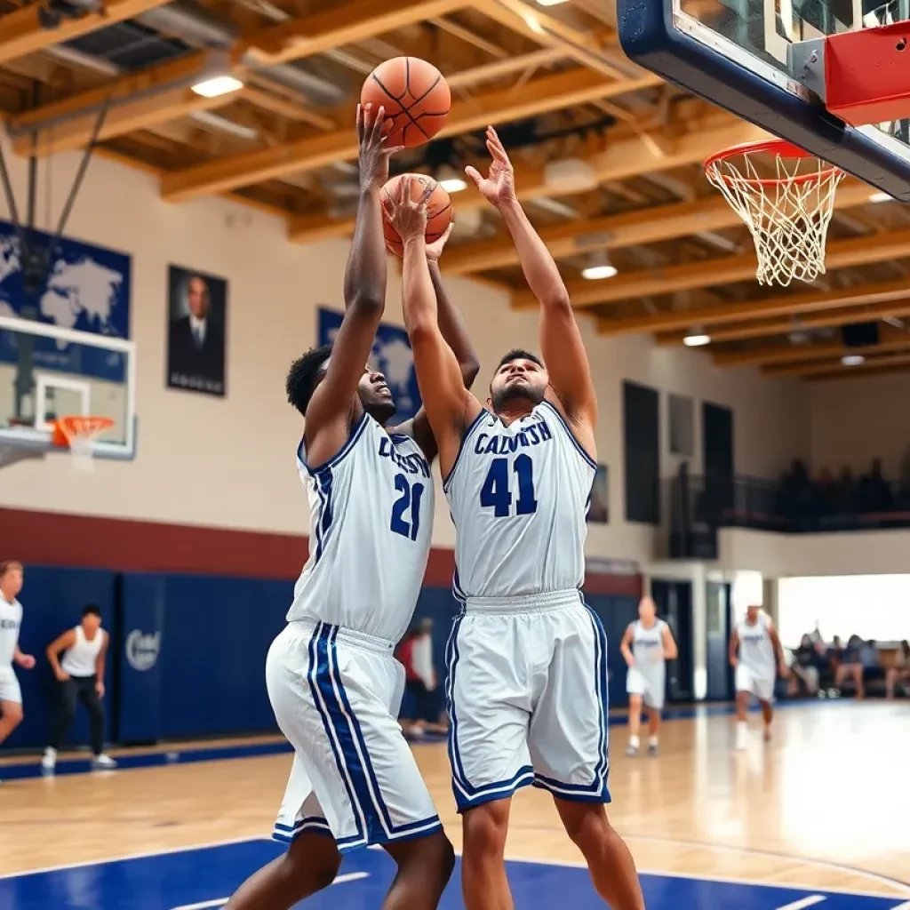 Action shot of a Wofford women's basketball game