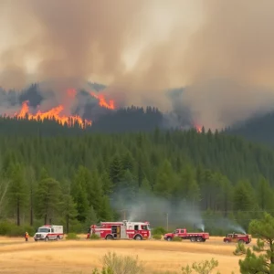 Carolina Wildfire in Action