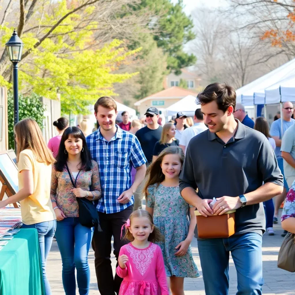 Families participating in diverse cultural and art activities in Upstate South Carolina