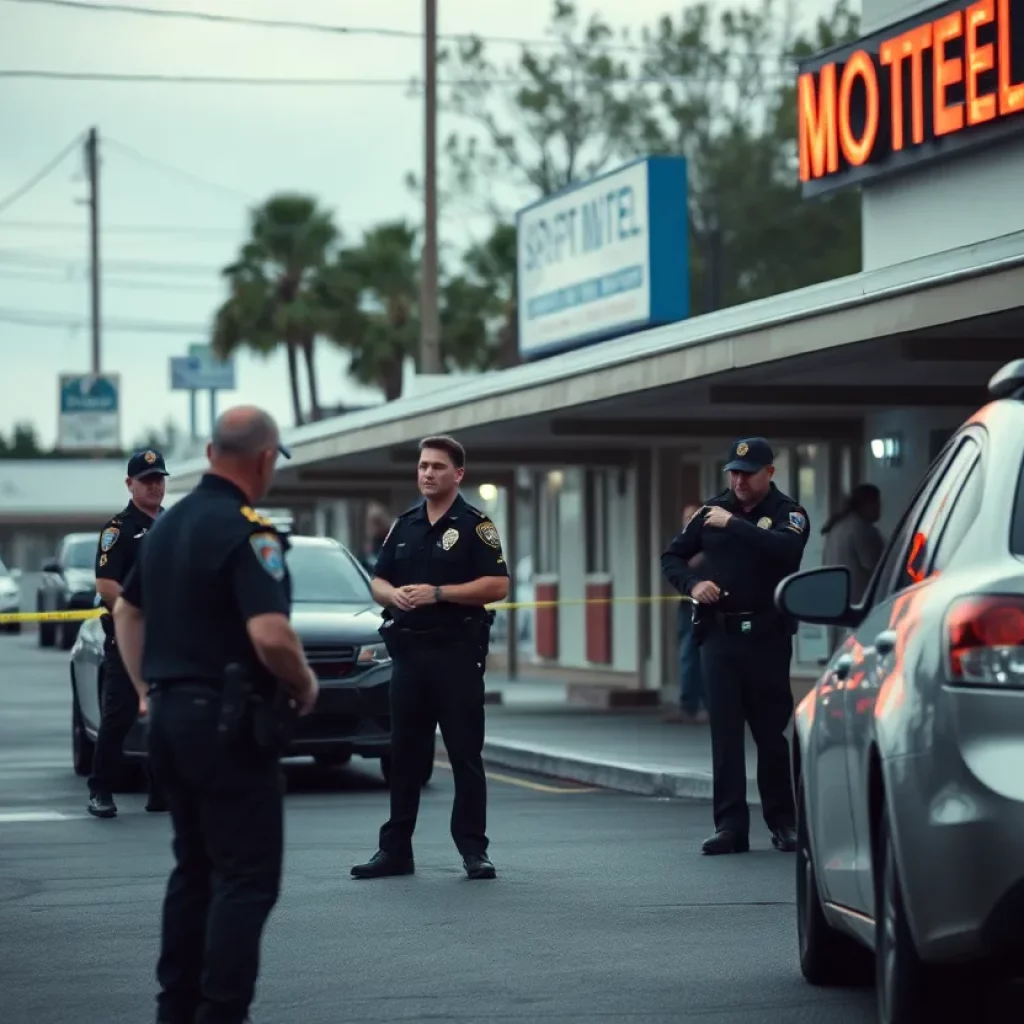 Police officers conducting a drug trafficking operation