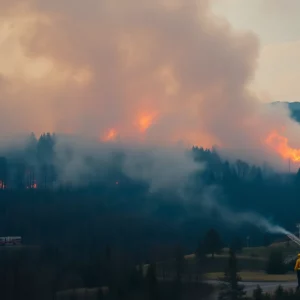 Carolina Wildfires Scene