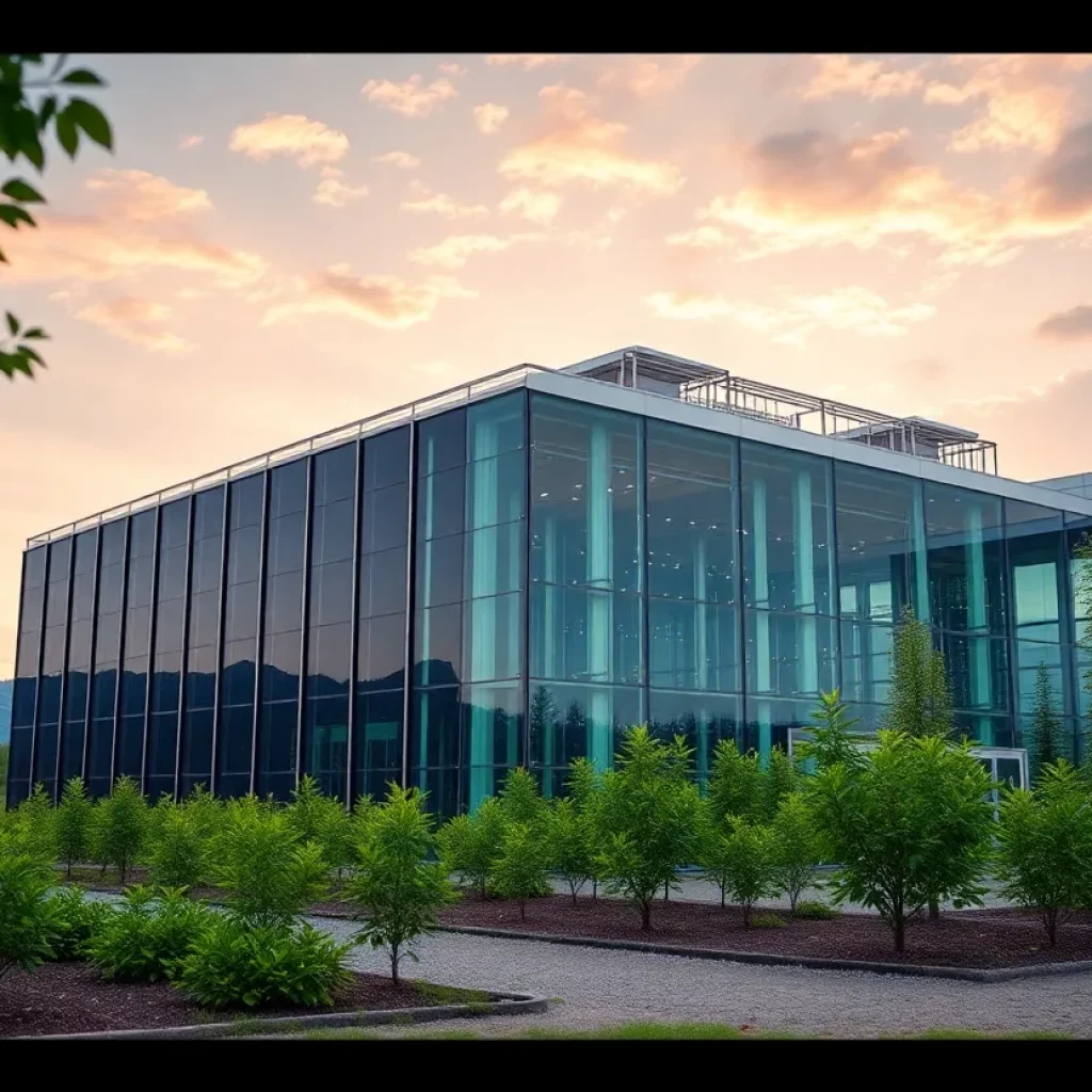 Rendering of NorthMark Strategies High-Performance Computing Center in Spartanburg
