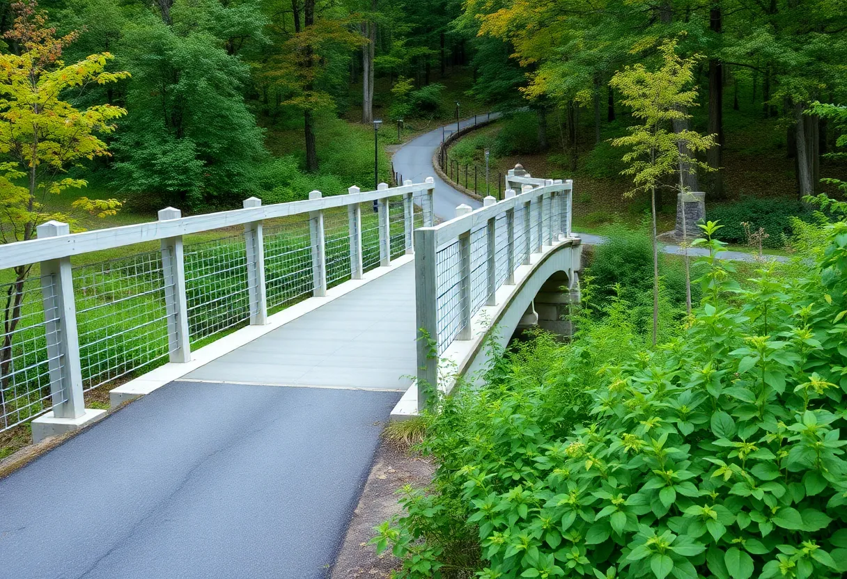 Rachel's Bridge in the Edwin M. Griffin Nature Preserve