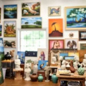 Inside a Spartanburg art studio during the Open Doors Studio Tour.