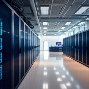 Rendering of the new high-performance computing center in Spartanburg County, SC.