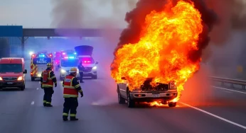 Vehicle Fire Causes Major Delays on I-77 Near Carowinds