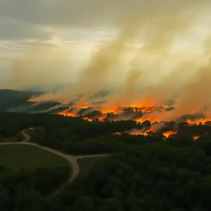 Wildfires in Greenville and Pickens Counties
