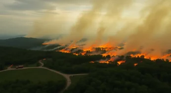 Evacuations Underway as Wildfires Spread in Greenville and Pickens Counties